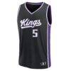 Darius Acuff Jr. Sacramento Kings Fashion7 2026 NBA Draft First Round Pick Fast Break Jersey - Black - Side View