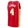 Kingston Flemings Atlanta Hawks Fashion7 2026 NBA Draft First Round Pick Fast Break Jersey - Red - Detail View