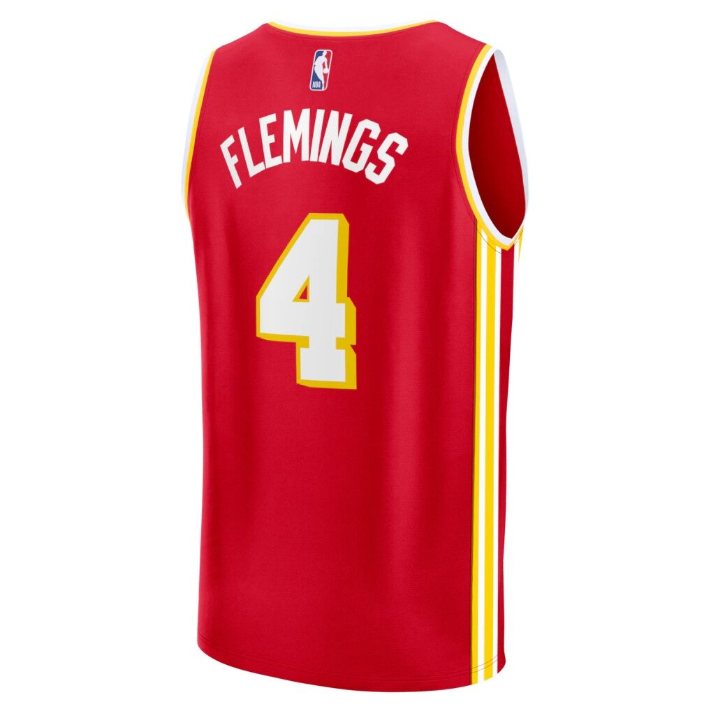 Kingston Flemings Atlanta Hawks Fashion7 2026 NBA Draft First Round Pick Fast Break Jersey - Icon Edition