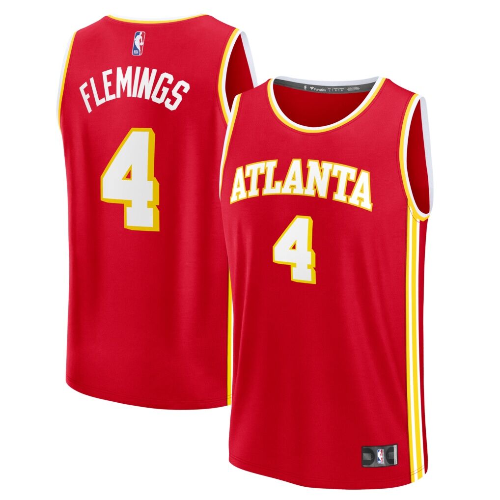 Kingston Flemings Atlanta Hawks Fashion7 2026 NBA Draft First Round Pick Fast Break Jersey - Icon Edition