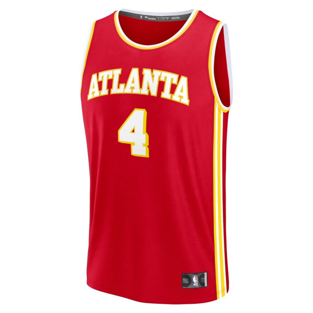 Kingston Flemings Atlanta Hawks Fashion7 2026 NBA Draft First Round Pick Fast Break Jersey - Icon Edition