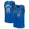 Morez Johnson Jr. Dallas Mavericks Fashion7 2026 NBA Draft First Round Pick Fast Break Jersey - Blue - Front View
