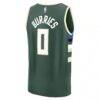 Brayden Burries Milwaukee Bucks Fashion7 2026 NBA Draft First Round Pick Fast Break Jersey - Green - Detail View