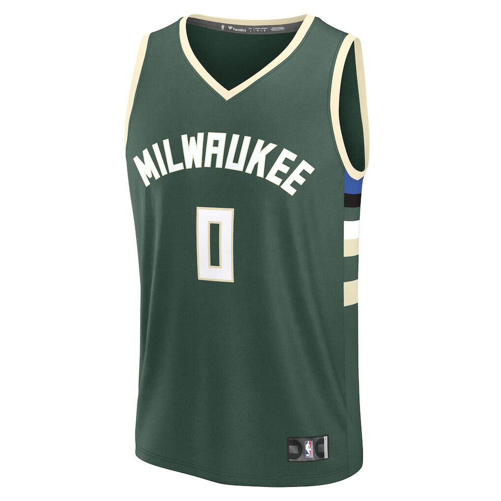 Brayden Burries Milwaukee Bucks Fashion7 2026 NBA Draft First Round Pick Fast Break Jersey - Icon Edition