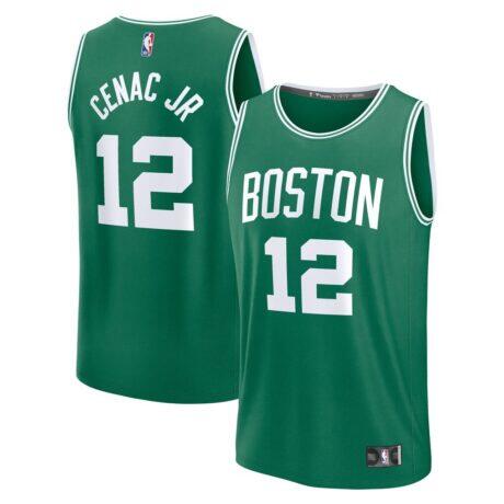Chris Cenac Jr. Boston Celtics Fanatics 2026 NBA Draft First Round Pick Fast Break Jersey - Green - Front View