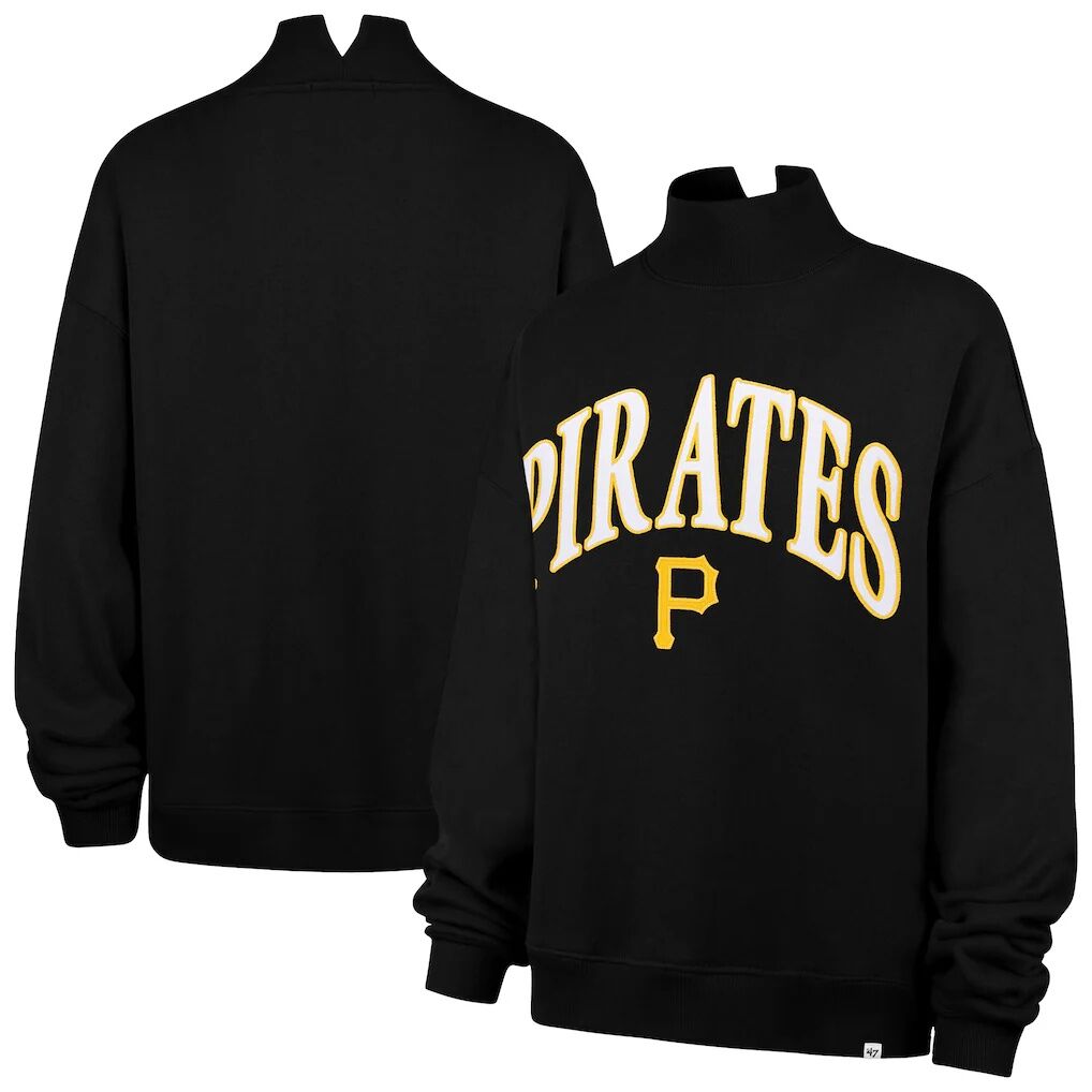 Pittsburgh Pirates '47 Women's Oversized Vantage Mock Neck Sweatshirt