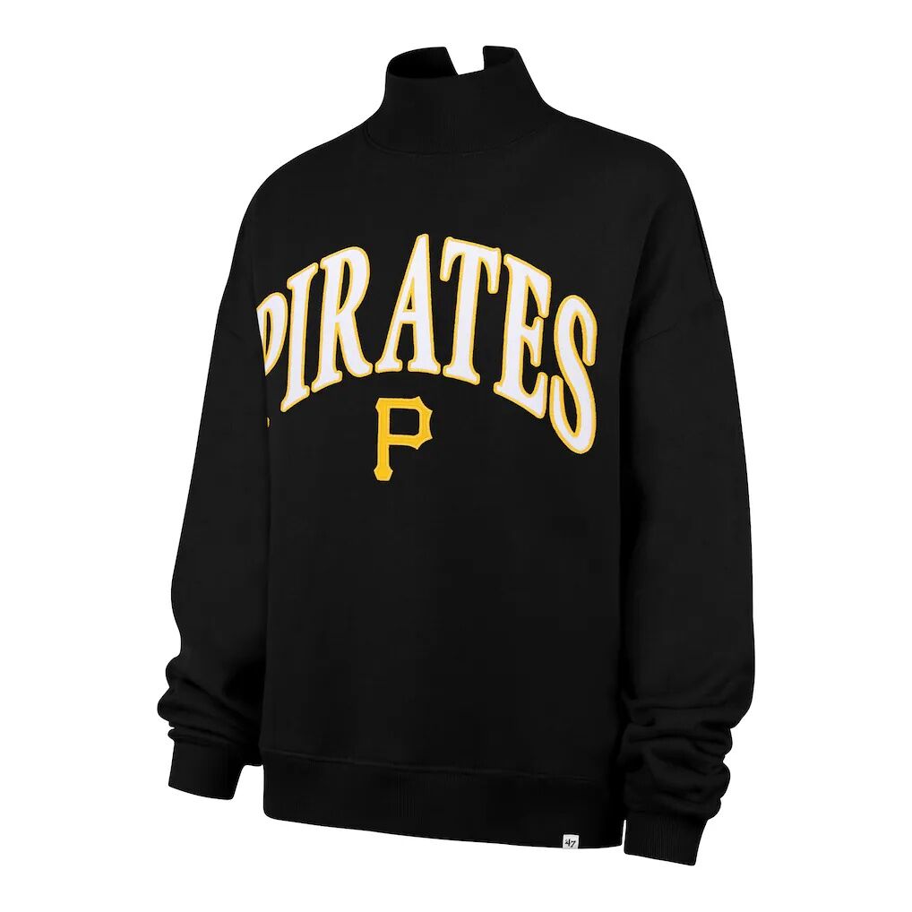 Pittsburgh Pirates '47 Women's Oversized Vantage Mock Neck Sweatshirt