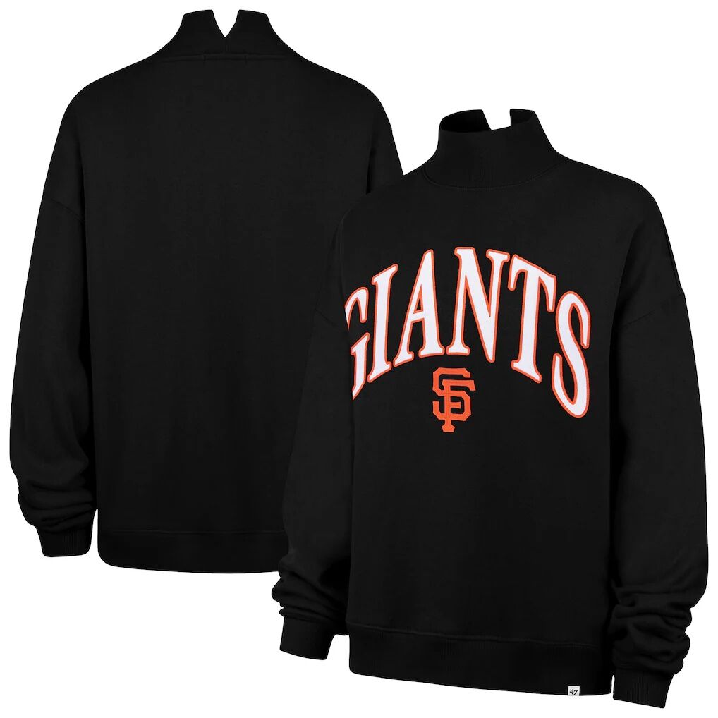 San Francisco Giants '47 Women's Oversized Vantage Mock Neck Sweatshirt