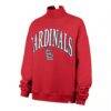 St. Louis Cardinals '47 Women's Oversized Vantage Mock Neck Sweatshirt - Red - Side View