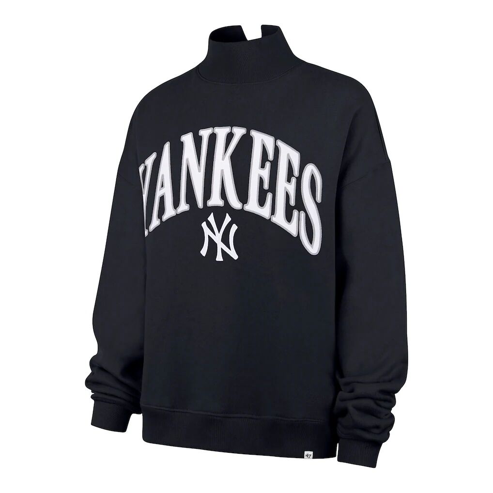 New York Yankees '47 Women's Oversized Vantage Mock Neck Sweatshirt