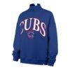 Chicago Cubs '47 Women's Oversized Vantage Mock Neck Sweatshirt - - Side View