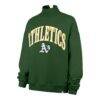 Athletics '47 Women's Oversized Vantage Mock Neck Sweatshirt - Green - Side View