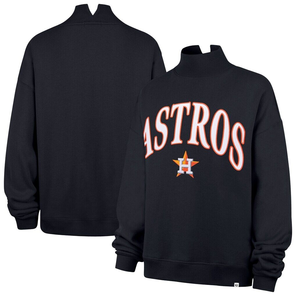 Houston Astros '47 Women's Oversized Vantage Mock Neck Sweatshirt