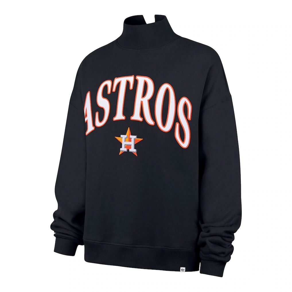 Houston Astros '47 Women's Oversized Vantage Mock Neck Sweatshirt
