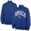 Kansas City Royals '47 Women's Oversized Vantage Mock Neck Sweatshirt - - Front View