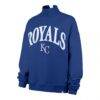 Kansas City Royals '47 Women's Oversized Vantage Mock Neck Sweatshirt - - Side View
