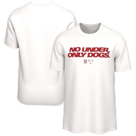 USMNT Nike No Under Only Dogs T-Shirt - White - Front View