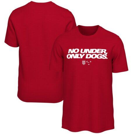 USMNT Nike No Under Only Dogs T-Shirt - Red - Front View