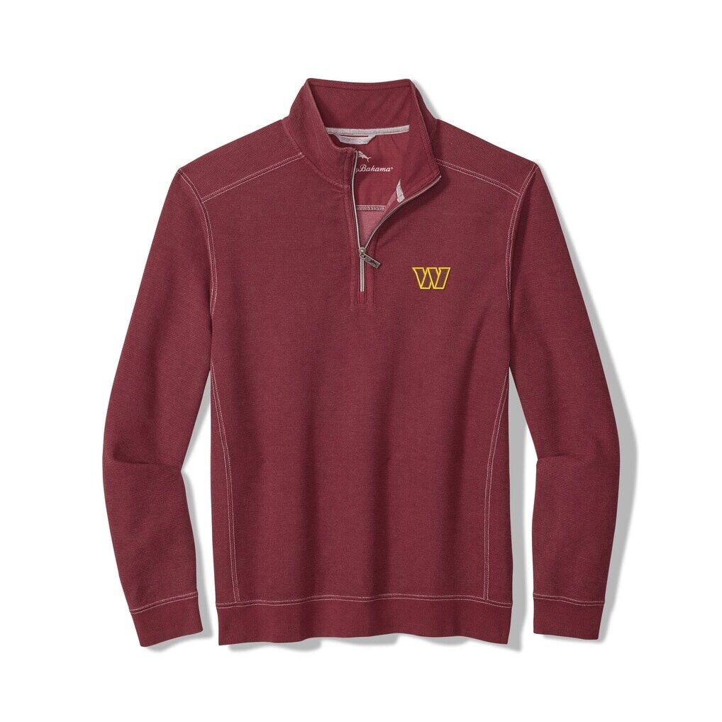 Washington Commanders Tommy Bahama Sport Tobago Half-Zip Pullover - Burgundy