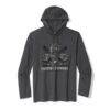Philadelphia Eagles Tommy Bahama Backfield Bay Pullover Hoodie - Black - Front View