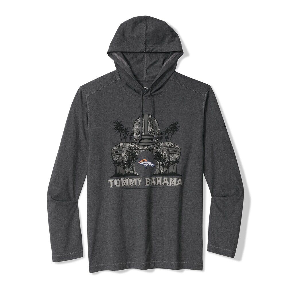 Denver Broncos Tommy Bahama Backfield Bay Pullover Hoodie