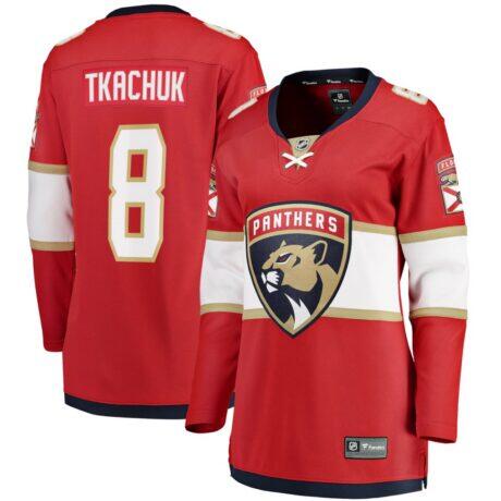 Brady Tkachuk Florida Panthers Fashion7 Women's Home Breakaway Jersey - Red - Front View