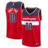 TBD Washington Wizards Fashion7 Youth 2026 NBA Draft First Round Pick Fast Break Replica Player Jersey - Red - Front View