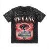Houston Texans Gameday Couture Women's Sky's the Limit Washed Micro Rhinestone T-Shirt - Black - Front View