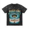 Jacksonville Jaguars Gameday Couture Women's Sky's the Limit Washed Micro Rhinestone T-Shirt - Black - Front View