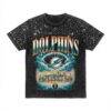 Miami Dolphins Gameday Couture Women's Sky's the Limit Washed Micro Rhinestone T-Shirt - Black - Front View