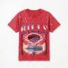 Buffalo Bills Gameday Couture Women's Sky's the Limit Washed Micro Rhinestone T-Shirt - Red - Front View