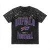 Buffalo Bills Gameday Couture Women's In the Zone Washed Micro Rhinestone T-Shirt - Black - Front View
