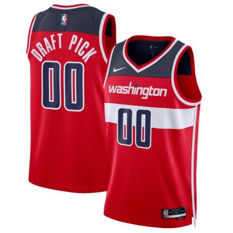 TBD Washington Wizards Nike Youth 2026 NBA Draft First Round Pick Swingman Player Jersey - Red - Front View
