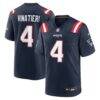 Adam Vinatieri New England Patriots Nike Team Retired Game Jersey - Navy - Front View