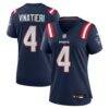 Adam Vinatieri New England Patriots Nike Women's Team Retired Game Jersey - Navy - Front View