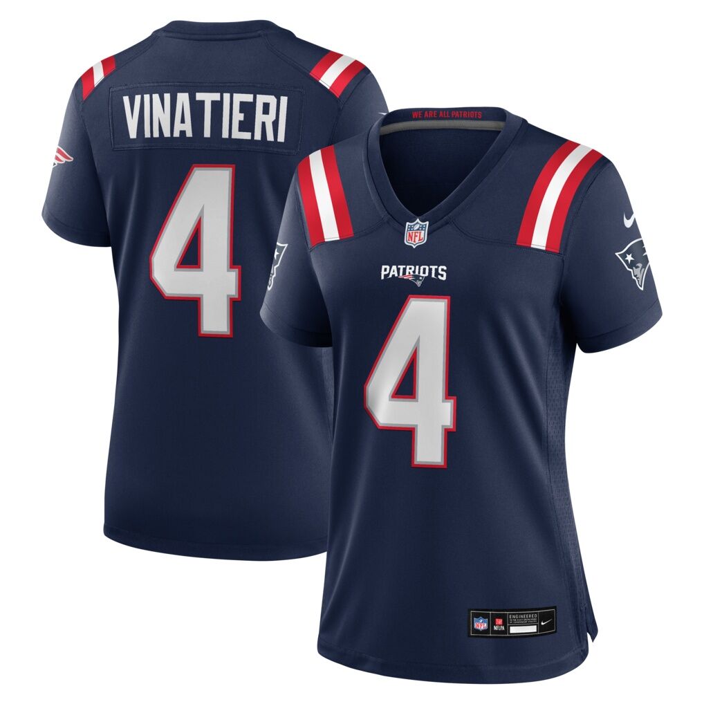 Adam Vinatieri New England Patriots Nike Women's Team Retired Game Jersey