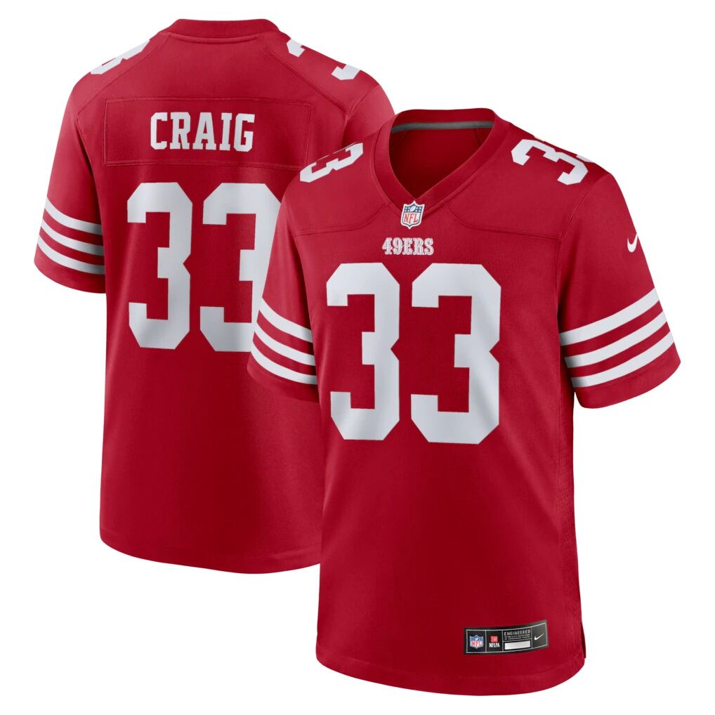 Roger Craig San Francisco 49ers Nike Team Retired Game Jersey - Scarlet