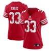 Roger Craig San Francisco 49ers Nike Women's Team Retired Game Jersey - - Front View