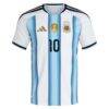 Lionel Messi Argentina National Team adidas 2026 Home On-Field Authentic Jersey - White - Side View