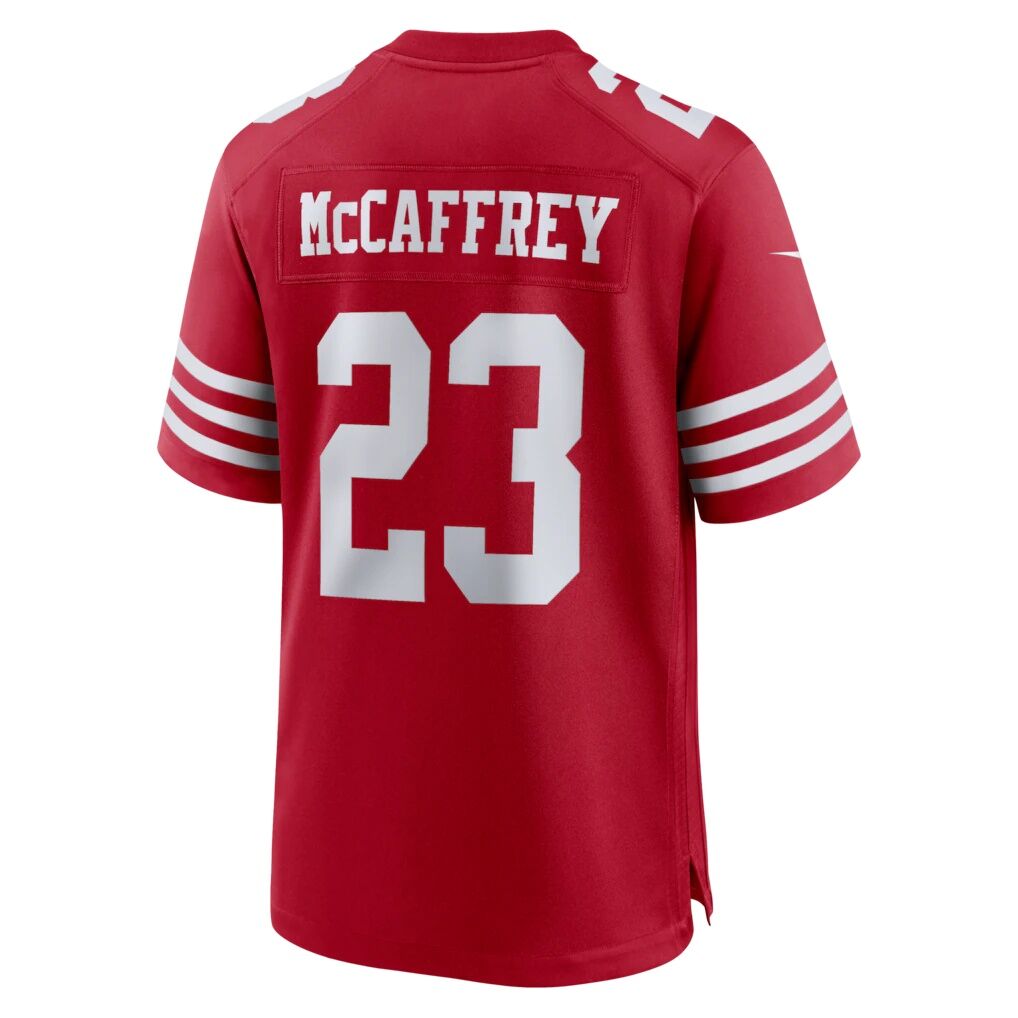 Christian McCaffrey San Francisco 49ers Nike 80th Anniversary Game Jersey - Scarlet