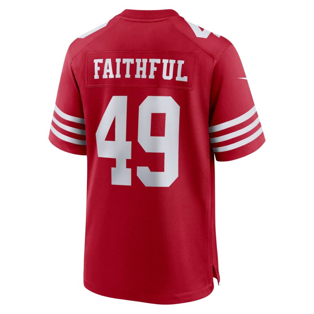 The Faithful San Francisco 49ers Nike 80th Anniversary Game Jersey - Scarlet