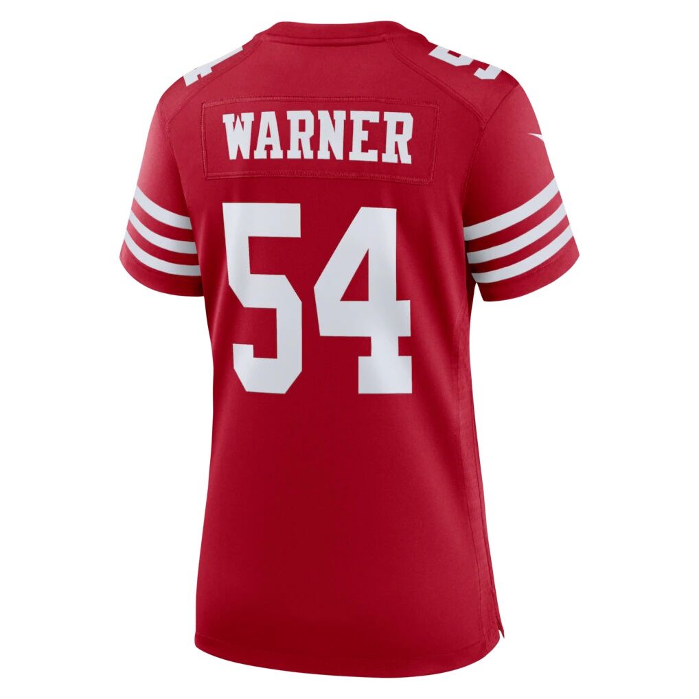 Fred Warner San Francisco 49ers Nike Women's 80th Anniversary Game Jersey - Scarlet