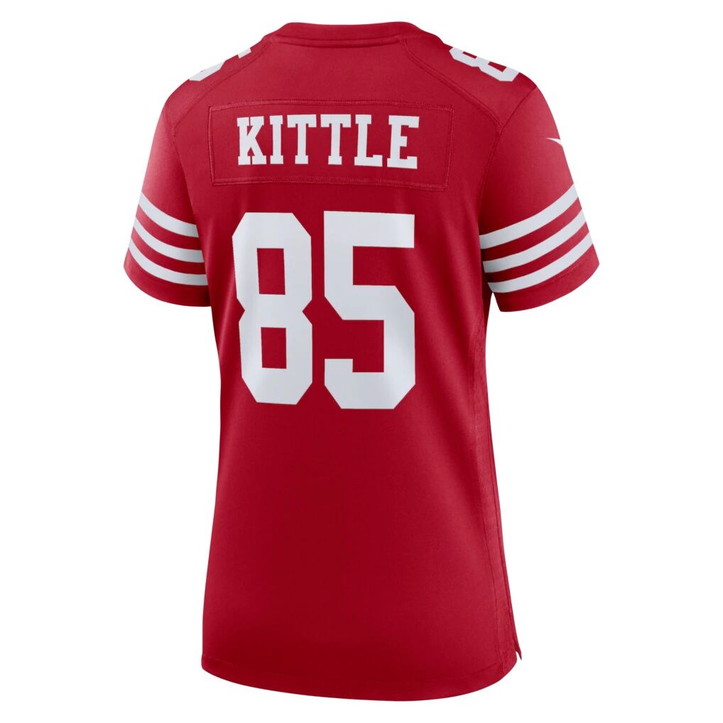 George Kittle San Francisco 49ers Nike Women's 80th Anniversary Game Jersey - Scarlet