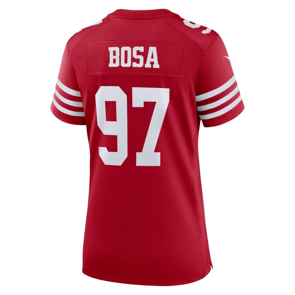 Nick Bosa San Francisco 49ers Nike Women's 80th Anniversary Game Jersey - Scarlet
