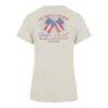 Los Angeles Dodgers '47 Women's Bow Burst Frankie T-Shirt - Cream - Detail View