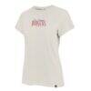 Los Angeles Dodgers '47 Women's Bow Burst Frankie T-Shirt - Cream - Side View