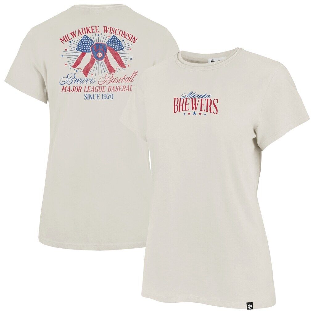 Milwaukee Brewers '47 Women's Bow Burst Frankie T-Shirt