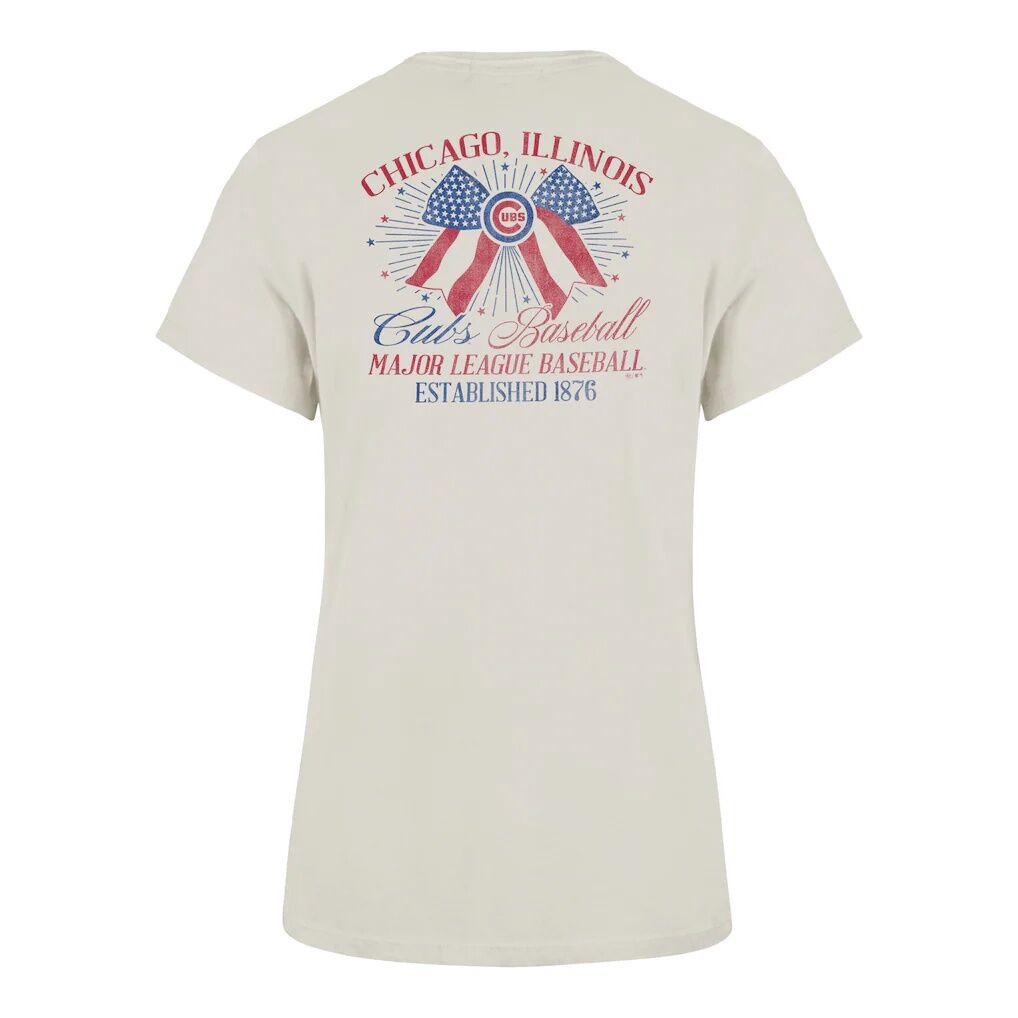 Chicago Cubs '47 Women's Bow Burst Frankie T-Shirt