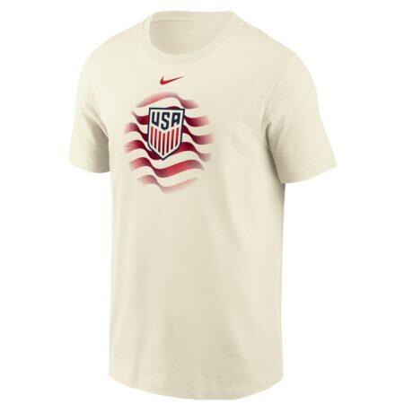 USMNT Nike Federation Wordmark T-Shirt - Cream - Front View