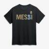 Lionel Messi Argentina National Team Player Graphic T-Shirt - Black - Front View